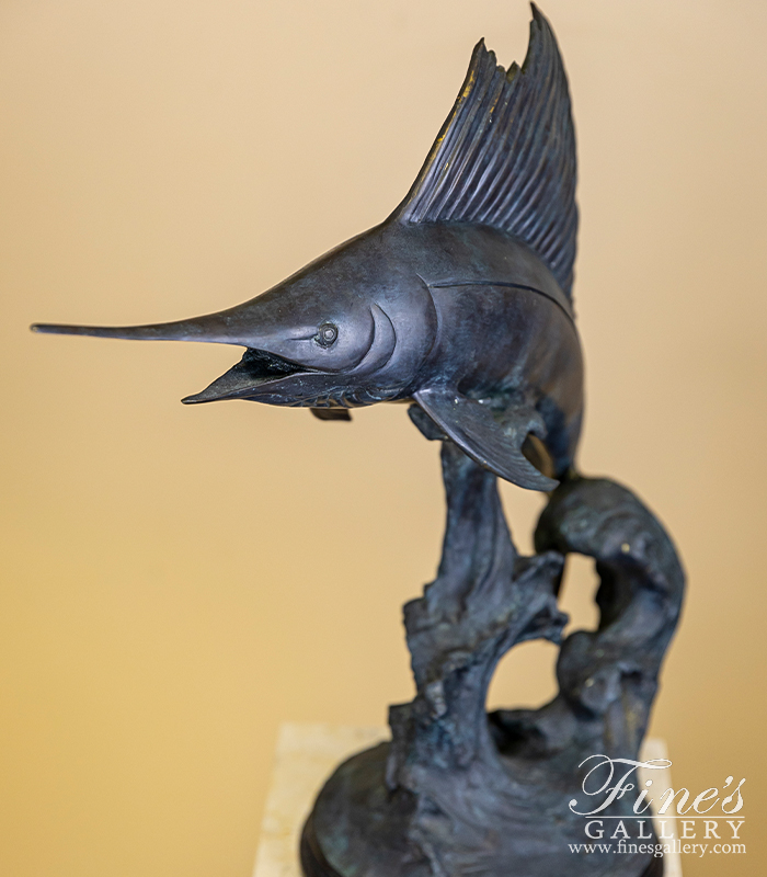 Bronze Statues  - Bronze Sailfish Statue - BS-823